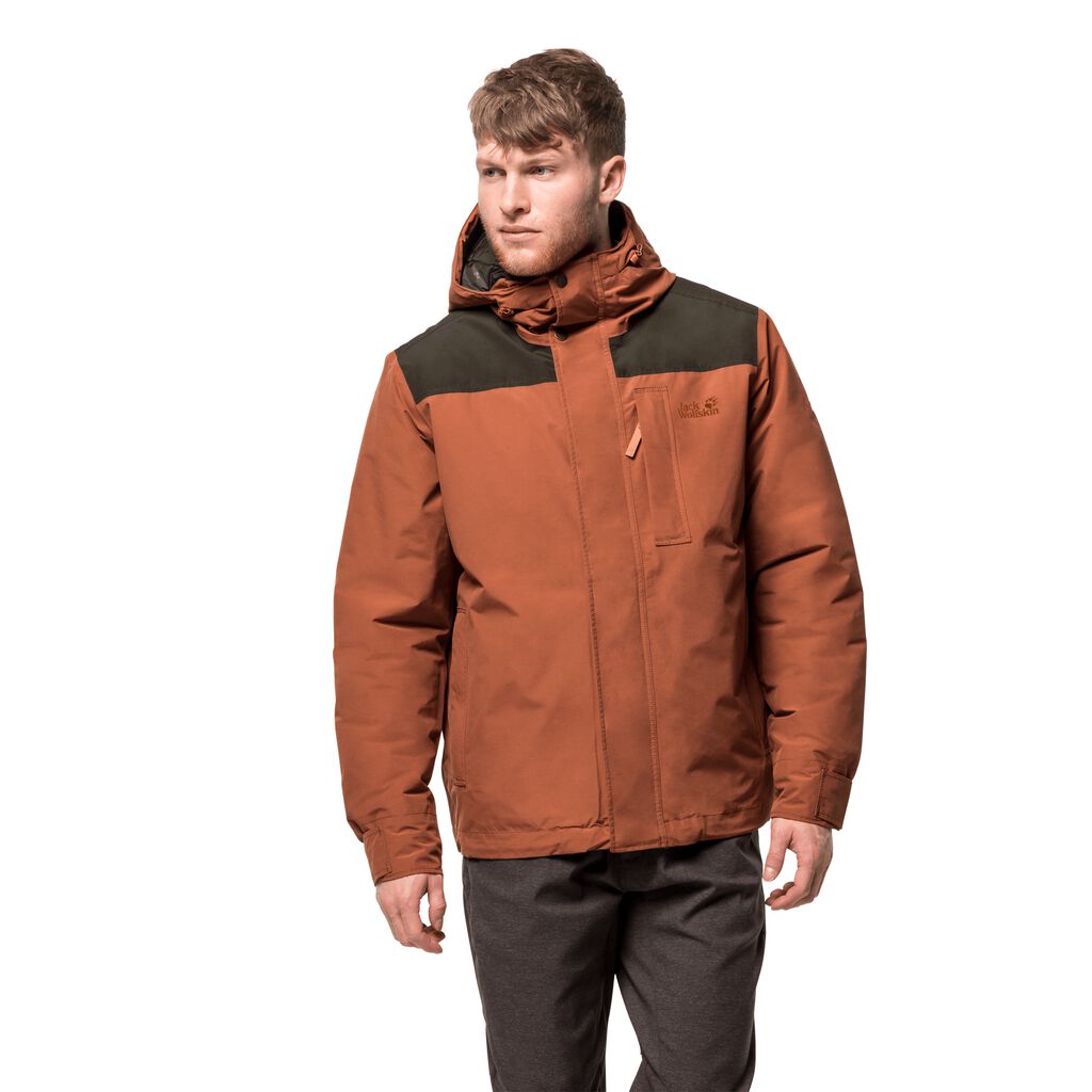 Jack Wolfskin OAKWOOD Férfi Télikabát Réz - CNYLBU-568